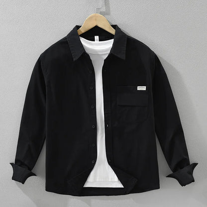 Autumn New Turn-down Versatile Collar Cargo Long Sleeve Shirt - Rehmiar