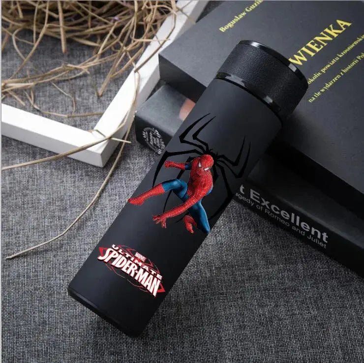 304 Stainless Steel Superhero Insulated Thermos with Cup – Cartoon Vacuum Water Bottle - Rehmiar