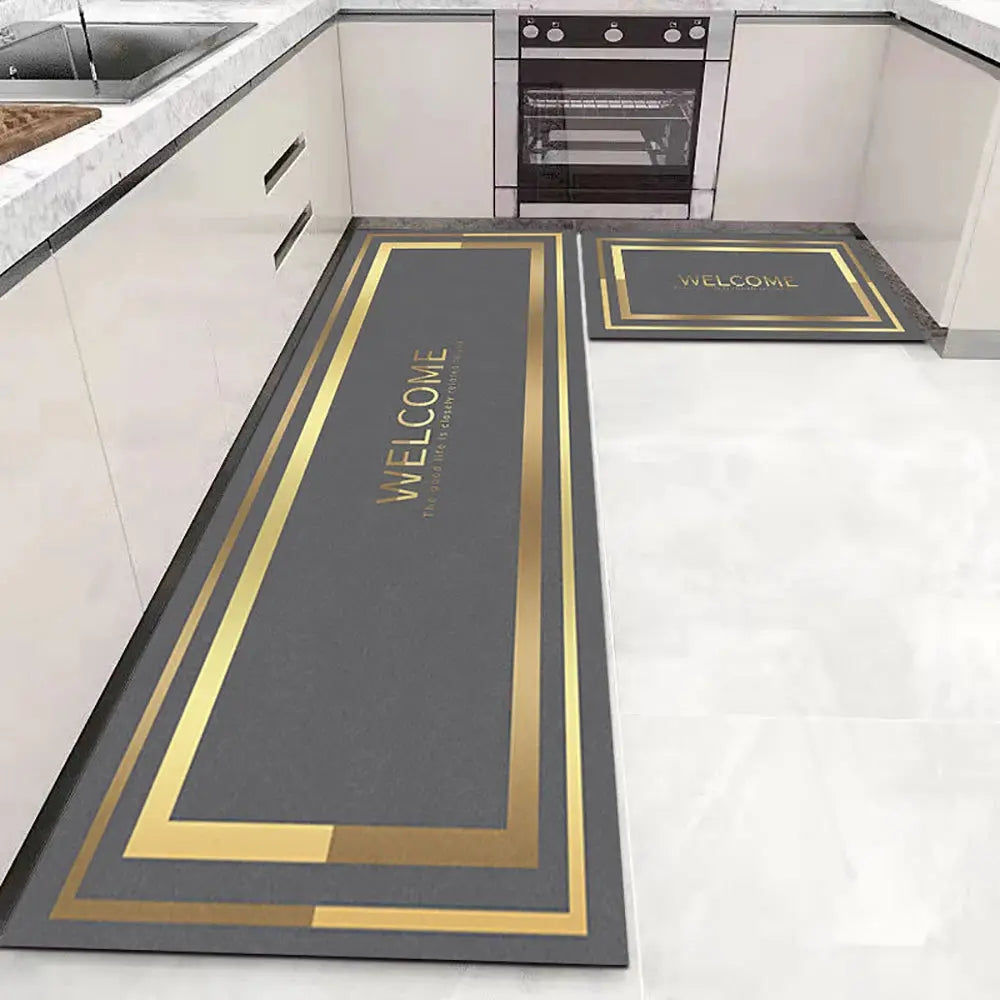Soft Washable Kitchen Floor Mat – Anti Slip Carpet for Bedroom, Living Room, Hallway, Bathroom & Entrance Doormat