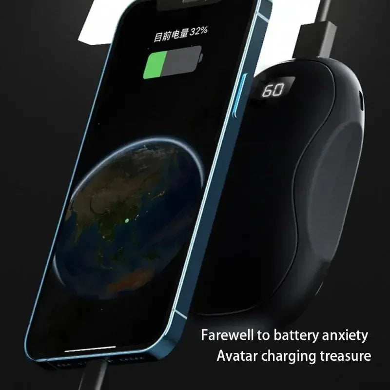 Rechargeable Hand Warmer 50000mAh Large Capacity Portable Powerbank Hand Warmer Safe and Durable Winter Warming Supplies