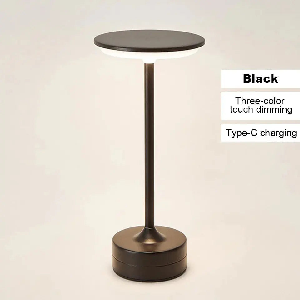 Touch Sensor LED Table Lamp – USB Rechargeable, Portable Night Light for Bedroom, Reading, Restaurant & Hotel - Rehmiar