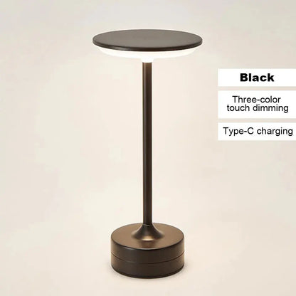 Touch Sensor LED Table Lamp – USB Rechargeable, Portable Night Light for Bedroom, Reading, Restaurant & Hotel - Rehmiar