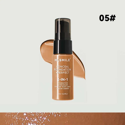 Face Foundation Cream Oil-Control Matte BBCream Waterproof Lasting Concealer Liquid Full Coverage Matte Base Professional Makeup - Rehmiar