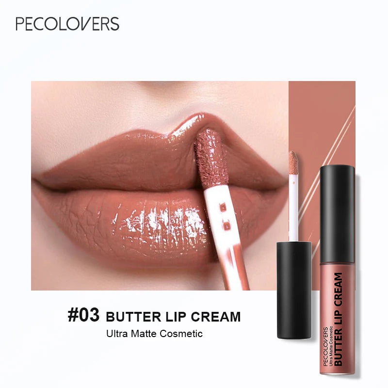 Butter Gloss Non-Sticky Long Lasting Nude Hydrating with Essential Oil Liquid Lipstick - Rehmiar