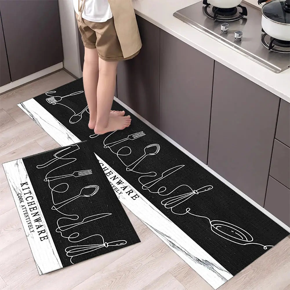 Soft Washable Kitchen Floor Mat – Anti Slip Carpet for Bedroom, Living Room, Hallway, Bathroom & Entrance Doormat