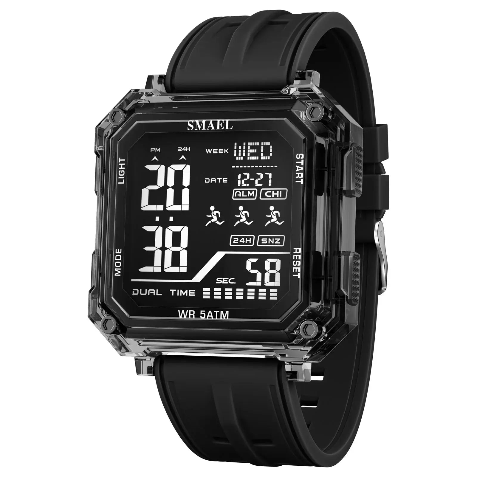 SMAEL Men’s Waterproof Quartz Sport Watch – Luminous Dial, Alarm & Fashion Business Style - Rehmiar