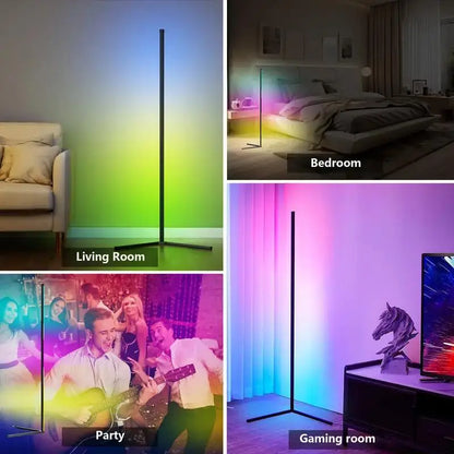 RGB Dream Colour Floor Lamp – Music Sync, 16 million Colour Changing Standing Mood Light for Bedroom & Living Room