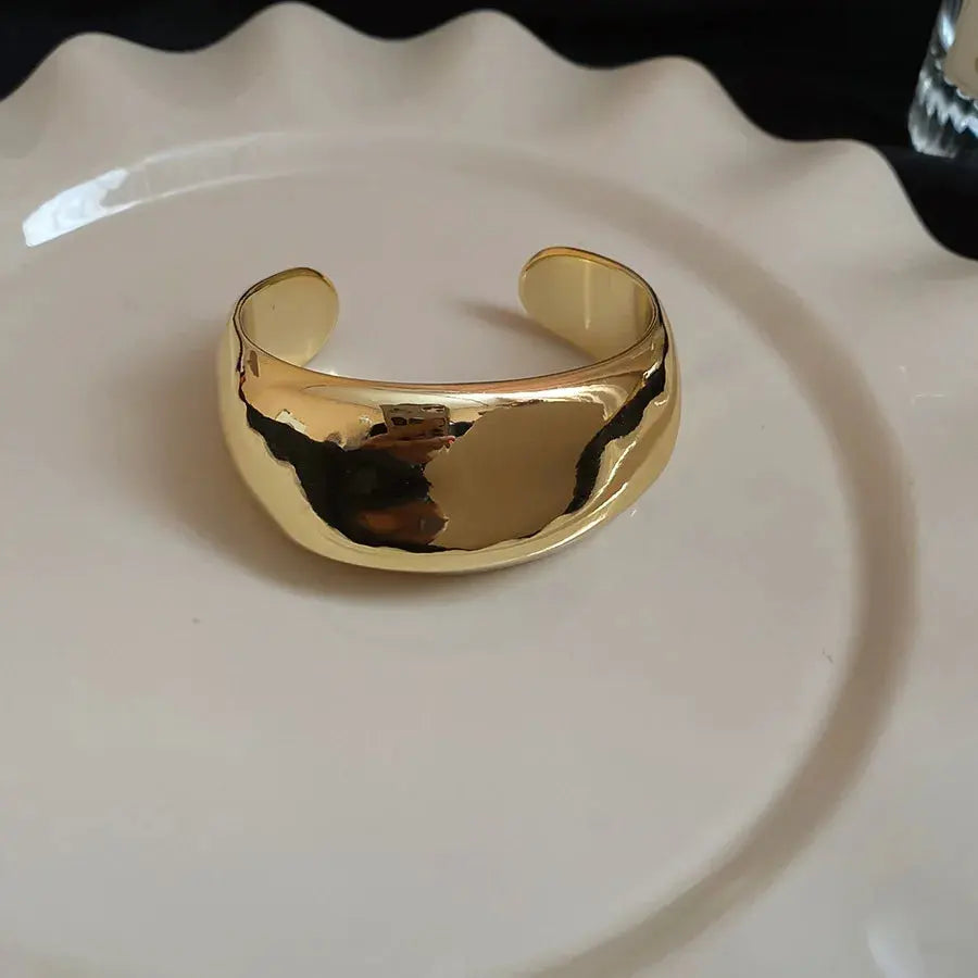 Vintage Style Irregular Geometric Twisted Open Bangles for Women jewellery - Rehmiar