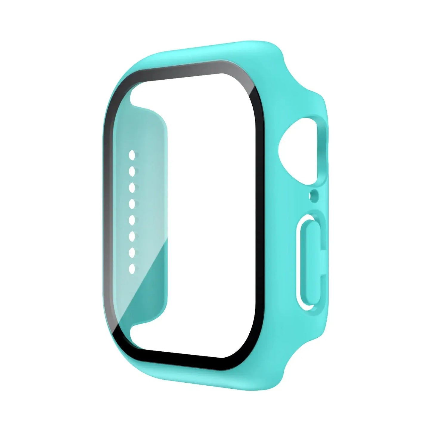 Tempered Glass Case Screen Protector for Apple Watch 38mm 40mm 41mm 42mm 44mm 45mm 46mm iWatch 10 8 7 9 6 SE 5 - Rehmiar