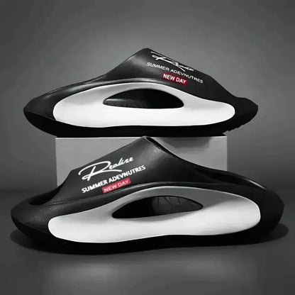 Men’s EVA Cartoon Design Slides – Lightweight Open Toe Indoor & Outdoor Comfort Sandals - Rehmiar