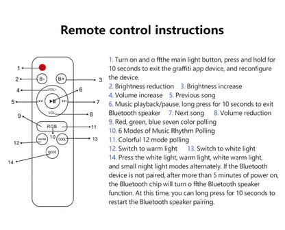 Smart RGB LED Ceiling Lamp – APP & Remote Control, Dimming, Music Sync with Speaker for Living Room & Bedroom - Rehmiar