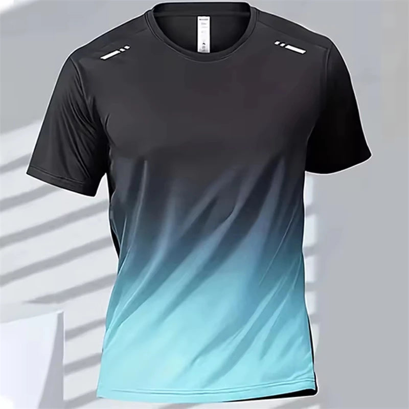 Men's Badminton Top Quick Drying Fitness Training Sport GYM Tops - Rehmiar