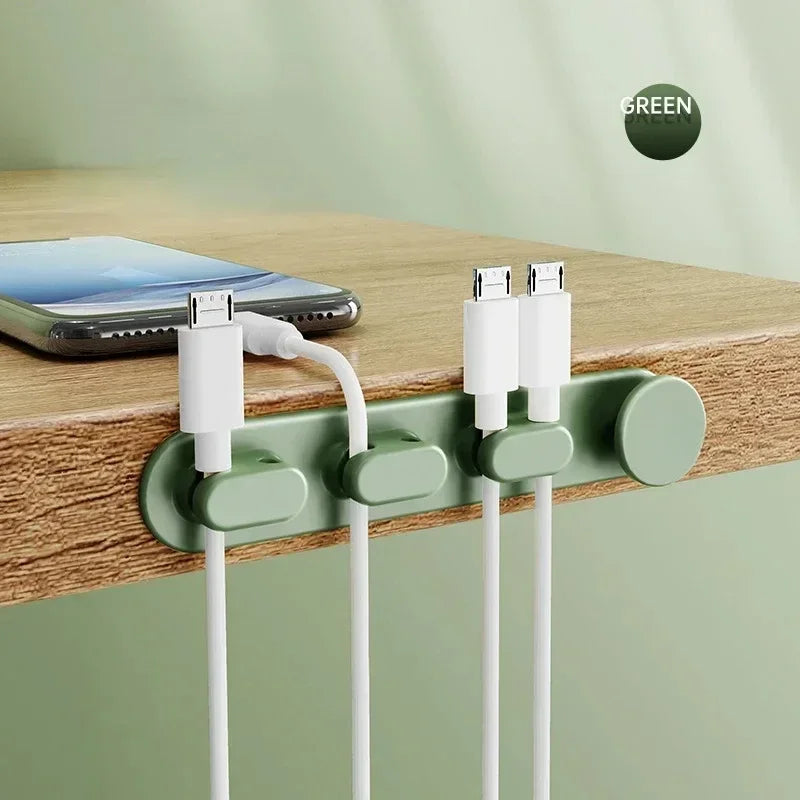 Desktop Edge Cable Organizer Clips - Adhesive