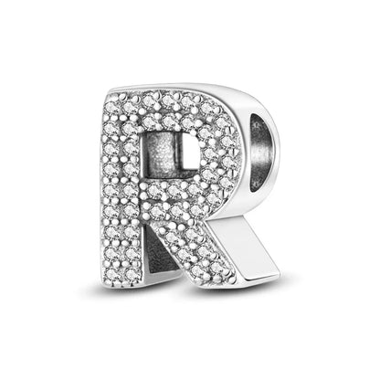 Charms 925 Silver Plated 26 Alphabet Letters Charms Beads - Rehmiar