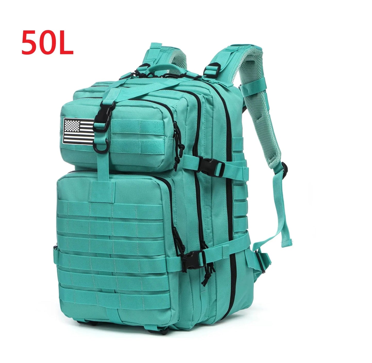 25L / 50L Tactical Backpack – Waterproof Nylon Hiking Trekking Fishing Hunting & Camping Rucksack - Rehmiar