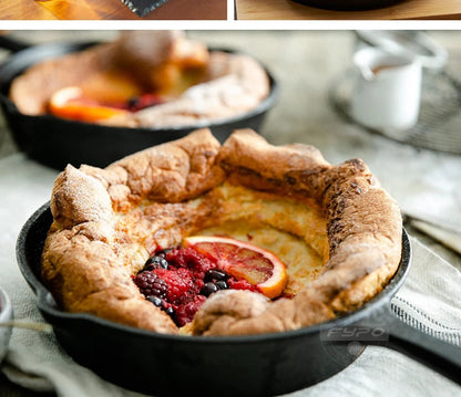 Cast Iron Frying Pan, Non-stick Skillet Breakfast Pan Omelette Pancake Pot Induction Cooking Cookware Rehmiar
