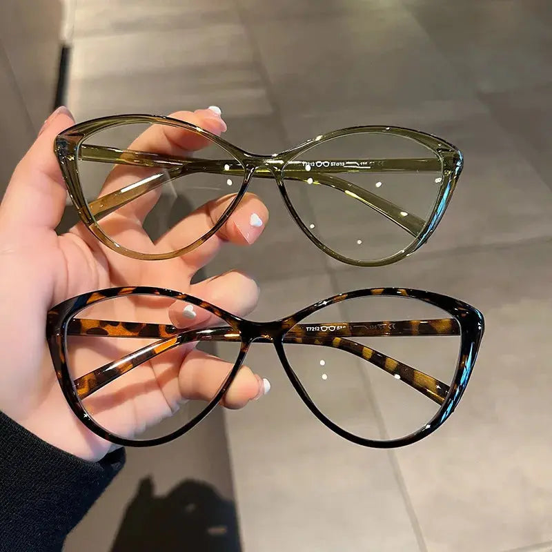 Cat Eye Anti Radiation Glasses For Women/Men Replaceable Lens - Rehmiar