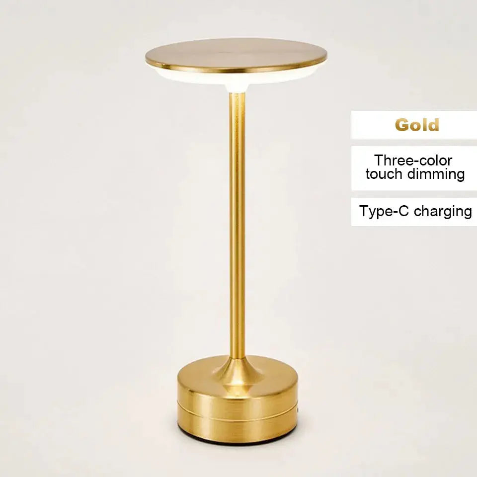 Touch Sensor LED Table Lamp – USB Rechargeable, Portable Night Light for Bedroom, Reading, Restaurant & Hotel - Rehmiar