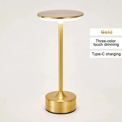 Touch Sensor LED Table Lamp – USB Rechargeable, Portable Night Light for Bedroom, Reading, Restaurant & Hotel - Rehmiar