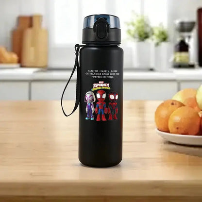 650ml Cartoon Superhero Kids Water Bottle – Portable Sports Travel Drink Cup - Rehmiar