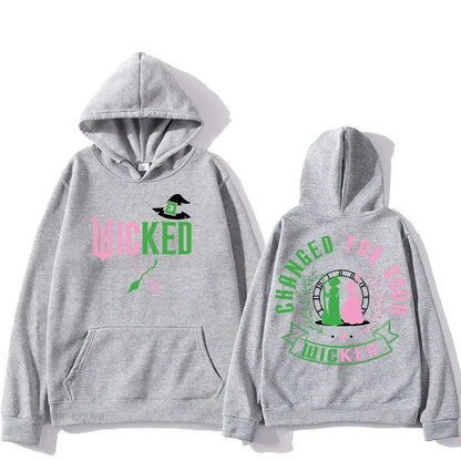 Wicked Hooded for Autumn/Winter Manga Hooded Retro Sweatshirt Comfortable Clothes