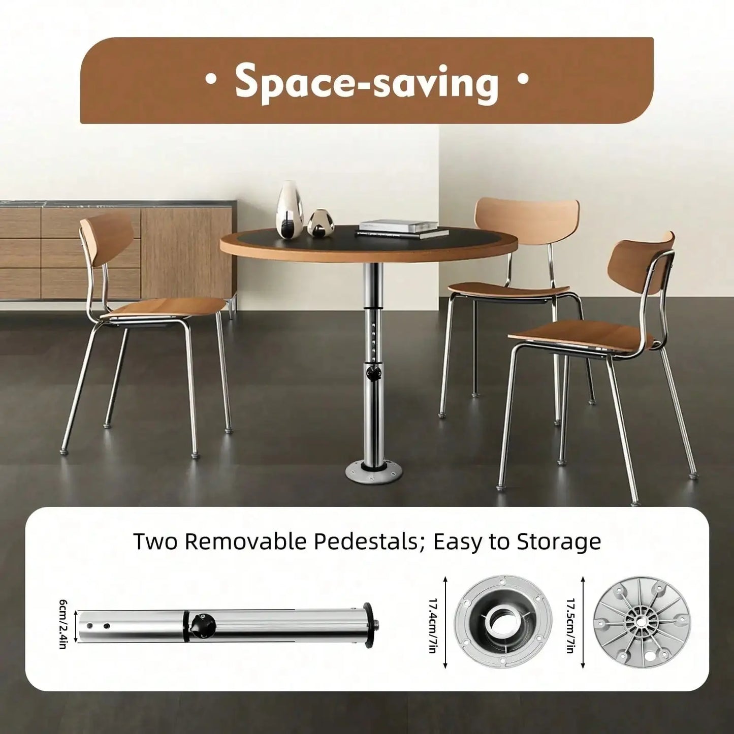 Adjustable Table Pedestal Stand Base - Rehmiar