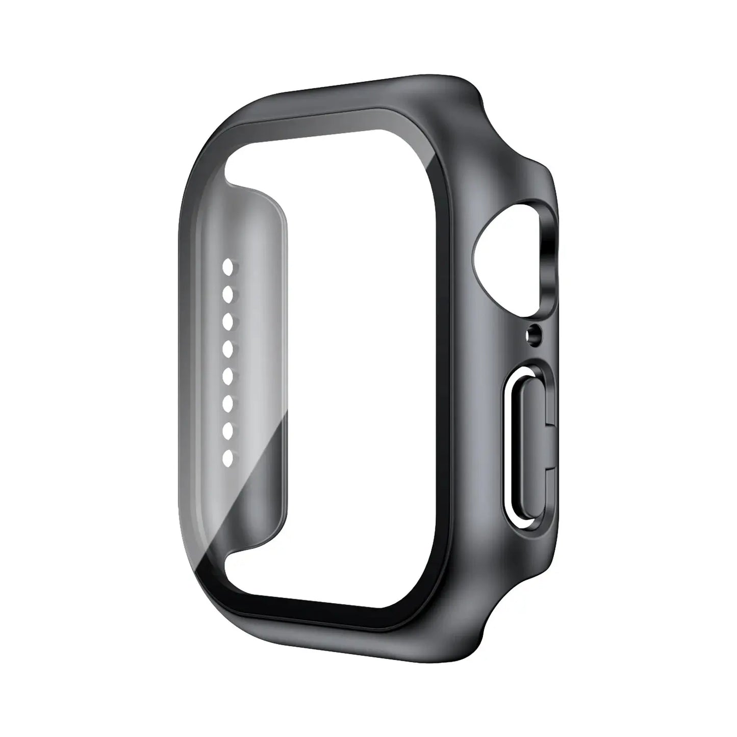 Tempered Glass Case Screen Protector for Apple Watch 38mm 40mm 41mm 42mm 44mm 45mm 46mm iWatch 10 8 7 9 6 SE 5 - Rehmiar