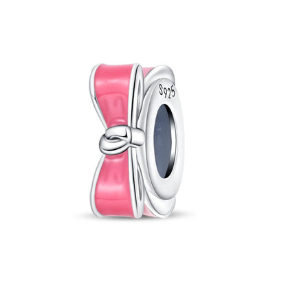 925 Sterling Silver Rainbow Zircon Beautifully Shaped Silicone Stopper Charms Beads - Rehmiar