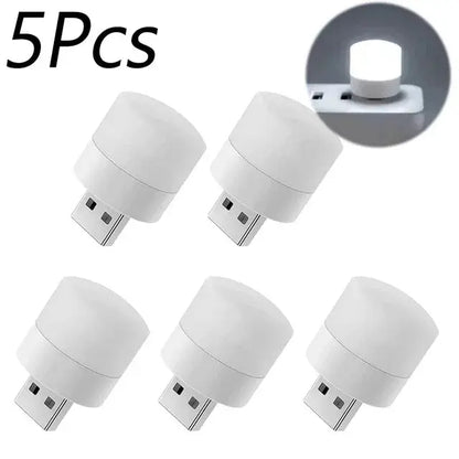 Mini USB LED Night Light – Warm White Eye-Care Reading & Night Lamp - Rehmiar
