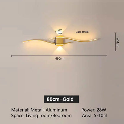 Modern Long Strip LED Wall Lamp - Rehmiar