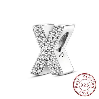 A-Z Alphabet Charms for Bracelet – 925 Sterling Silver 26 Letter Beads, DIY Fine Jewellery Gift for Women & Girls - Rehmiar