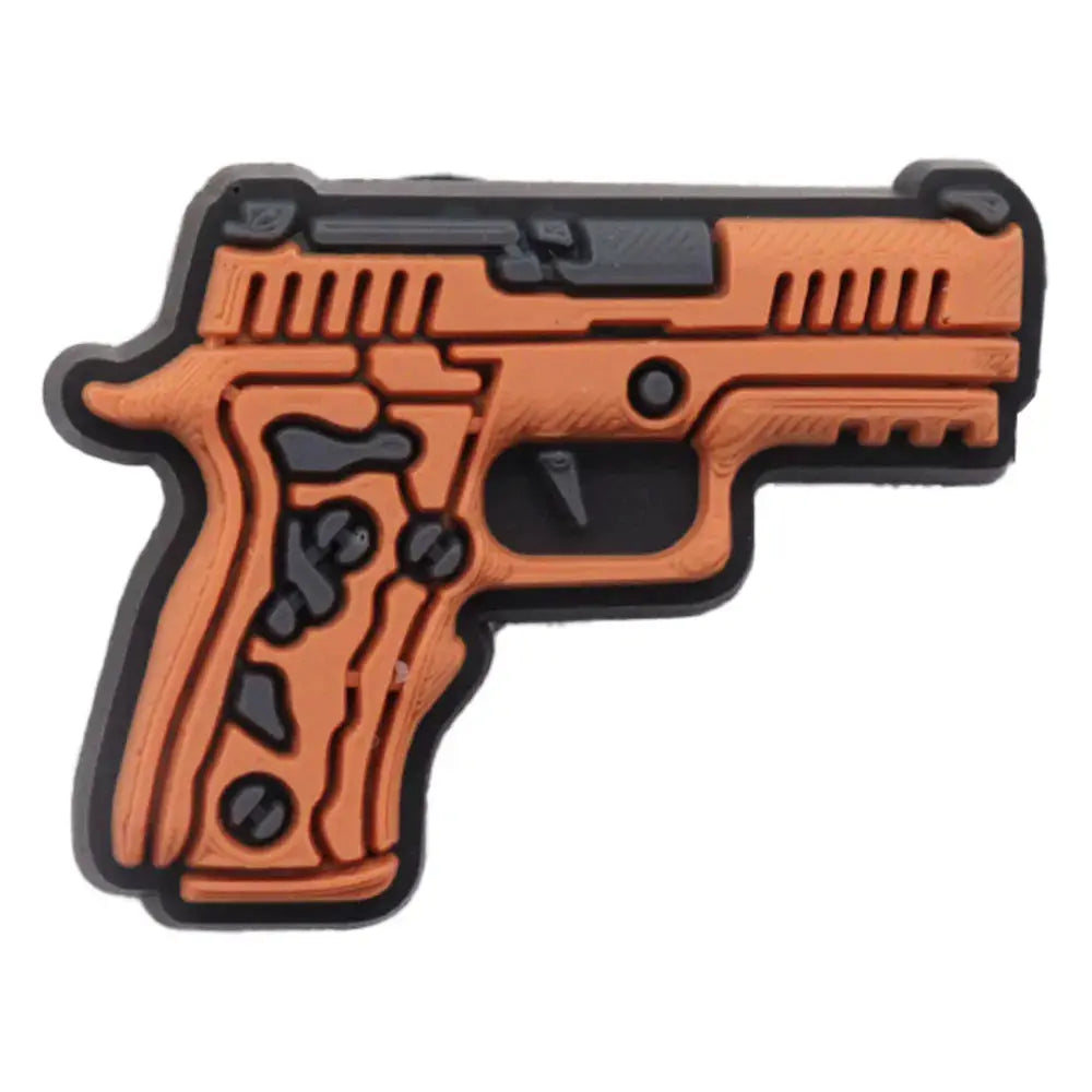 Cool PVC Shoe Charms for Clogs – Gun, Money, Wine & Flag Decorative Buckles - Rehmiar