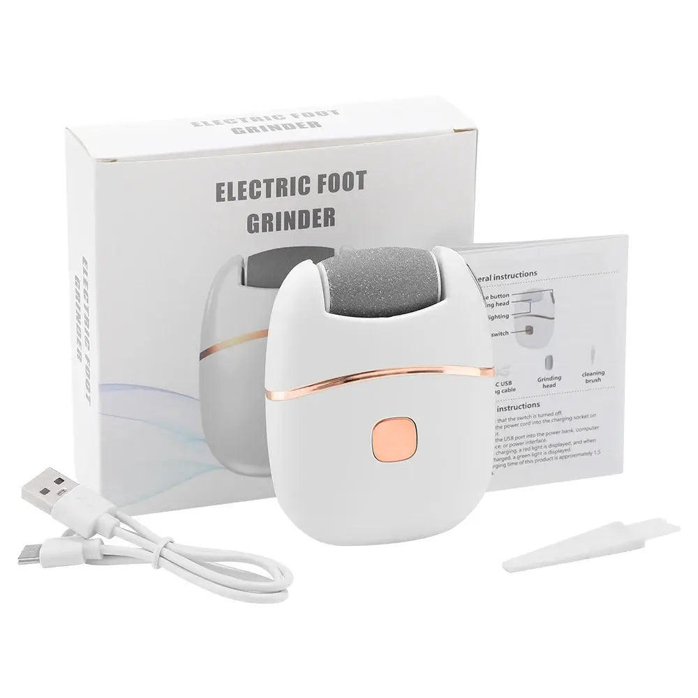 Electric Foot Grinder – Automatic Pedicure Tool for Removing Dead Skin, Calluses & Thick Leather, Gentle Exfoliation with 2 Speeds - Rehmiar
