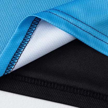 Men's Seasonal Sports Short Sleeve Top & Running Shorts Set – Gradient Quick Drying Multi-Colour Casual Set - Rehmiar