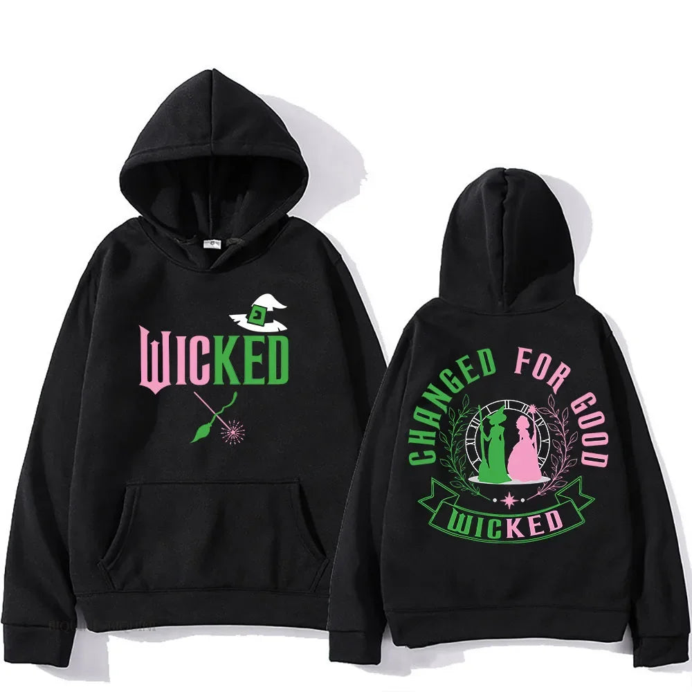 Wicked Hooded for Autumn/Winter Manga Hooded Retro Sweatshirt Comfortable Clothes