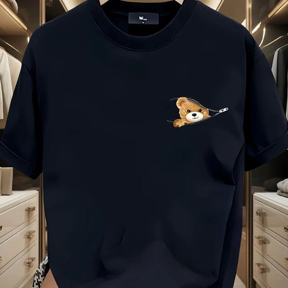 Men's fashionable summer casual loose sports T-shirt - Rehmiar