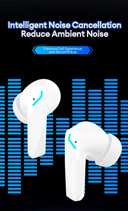 Lenovo GM2 Pro Wireless Bluetooth Earphones – Touch Control Gaming Earbuds with Noise Reduction, HiFi Stereo for Sport & Music - Rehmiar