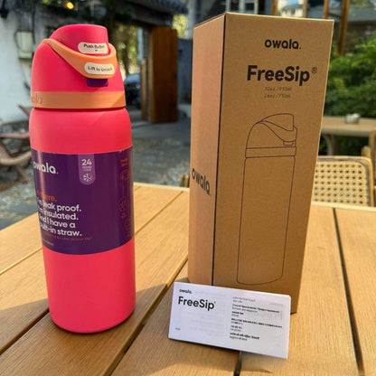 Insulated Stainless Steel Sports Water Bottle with Straw - Rehmiar