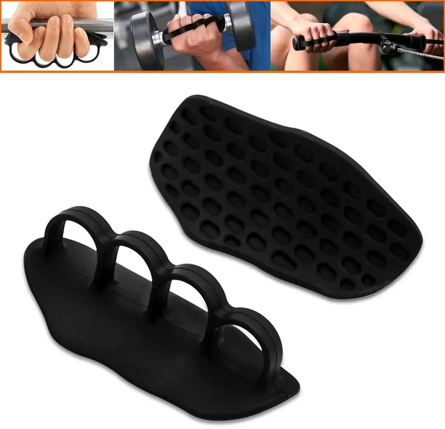 1 Pair Anti-Slip Training Gloves – Palm Protection for Weightlifting & Sports, Easy-to-Use Hand Grips - Rehmiar