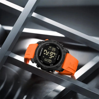 Naviforce  Luxury Men's Fashion Watch – Water Resistant Silicone Strap LCD Electronic Clock