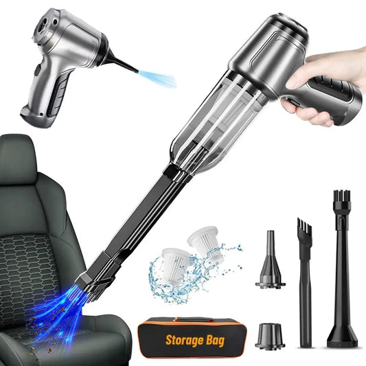 Portable Wireless Car Vacuum Cleaner – Multifunctional Powerful Handheld Strong Suction Cleaner - Rehmiar