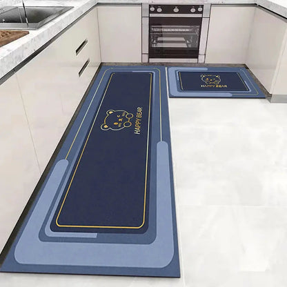 Soft Washable Kitchen Floor Mat – Anti Slip Carpet for Bedroom, Living Room, Hallway, Bathroom & Entrance Doormat