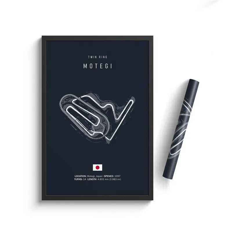 F1 Monaco Track Circuit Canvas Wall Art Painting - Rehmiar