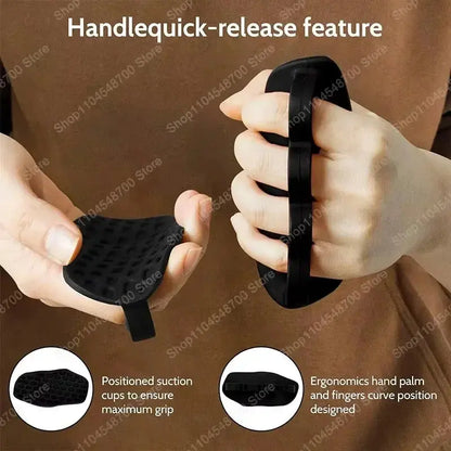 1 Pair Anti-Slip Training Gloves – Palm Protection for Weightlifting & Sports, Easy-to-Use Hand Grips - Rehmiar