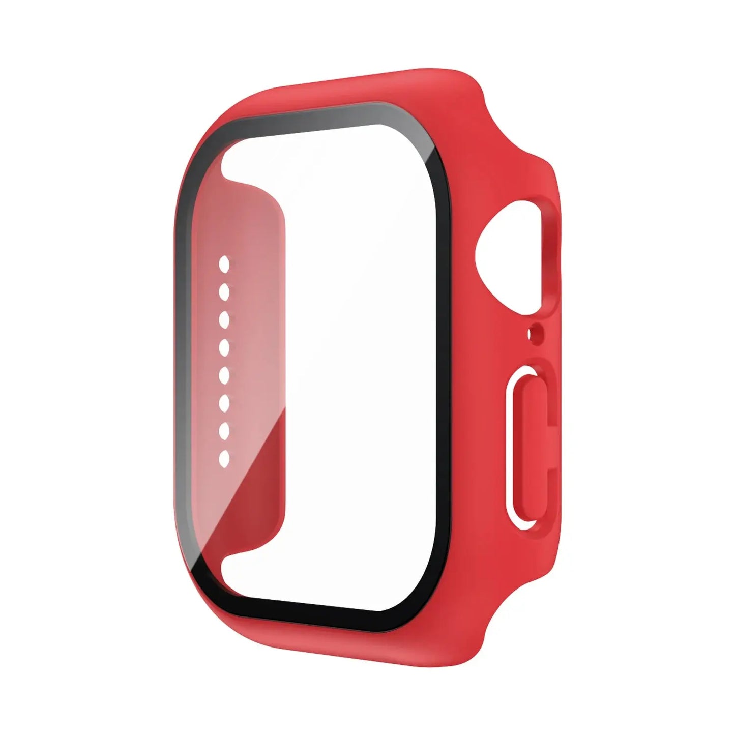 Tempered Glass Case Screen Protector for Apple Watch 38mm 40mm 41mm 42mm 44mm 45mm 46mm iWatch 10 8 7 9 6 SE 5 - Rehmiar