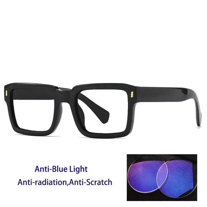 KOCOLIOR Blue Light Blocking Reading Glasses Square Retro Unisex Frame +0 to +6.0 - Rehmiar