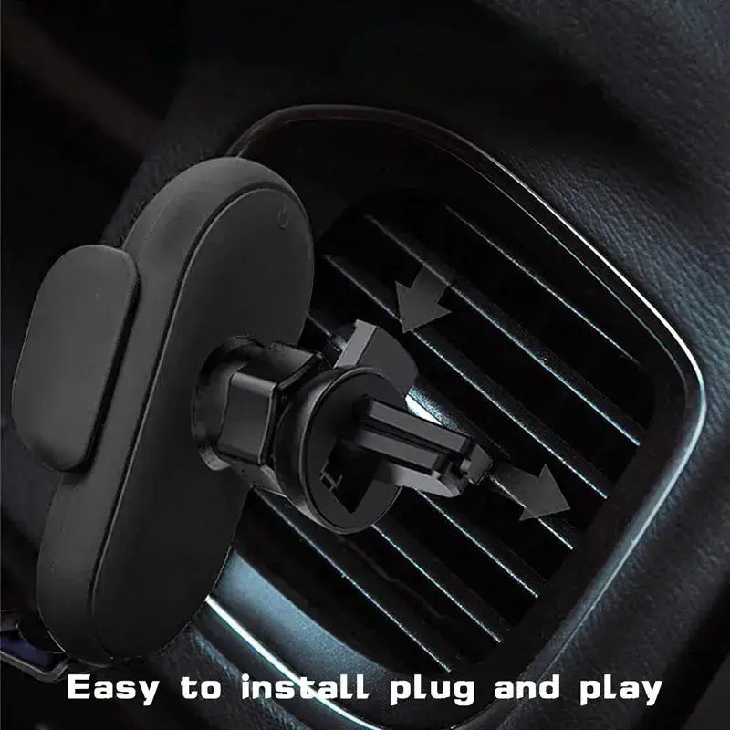 30W Wireless Car Charger Mount Air Vent Auto Clamping Fast Charging Phone Holder - Rehmiar