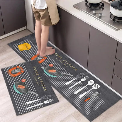 Soft Washable Kitchen Floor Mat – Anti Slip Carpet for Bedroom, Living Room, Hallway, Bathroom & Entrance Doormat