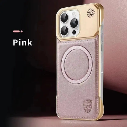 Luxury Magnetic Leather Aromatherapy Case for iPhone 11–17 Pro Max – Wireless Charging Compatible - Rehmiar