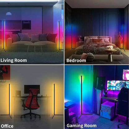 RGB Dream Colour Floor Lamp – Music Sync, 16 million Colour Changing Standing Mood Light for Bedroom & Living Room